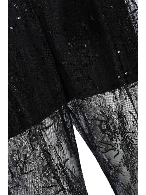 Pantaloni trasparenti in pizzo ricamato con micro paillettes ALBERTA FERRETTI | U0314 16200555
